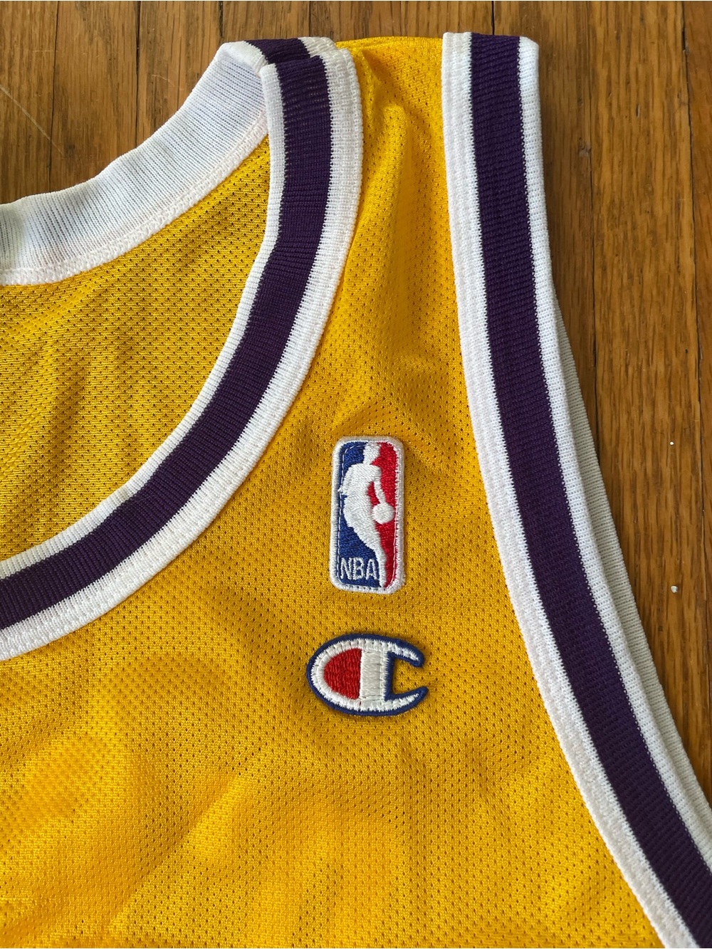 Champion Lakers Yellow and Purple #34 O’Neal Basketball Jersey - Picture 6 of 10